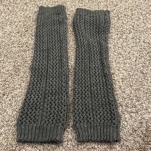 Grey leg warmers